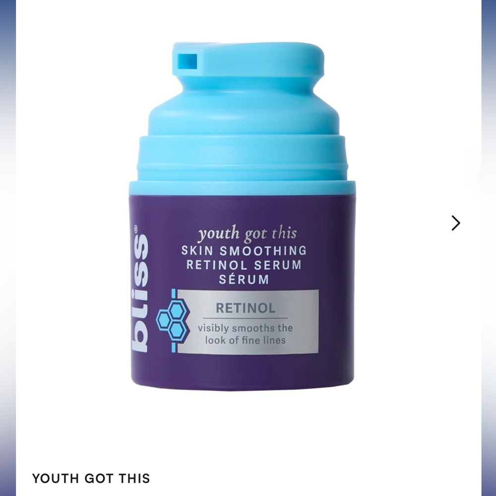 Bliss Skin Smoothing Retinol Serum - Light Blue & Purple